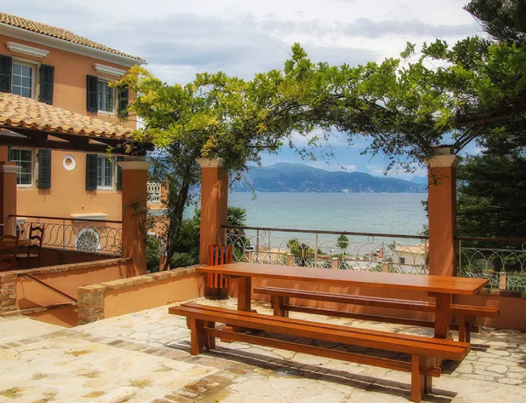 Romantic corners with a view to the Ionian sea.