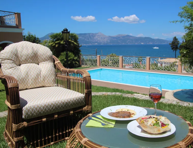 Relax, unwind, taste, feel like a royal at Villa 180 Corfu!